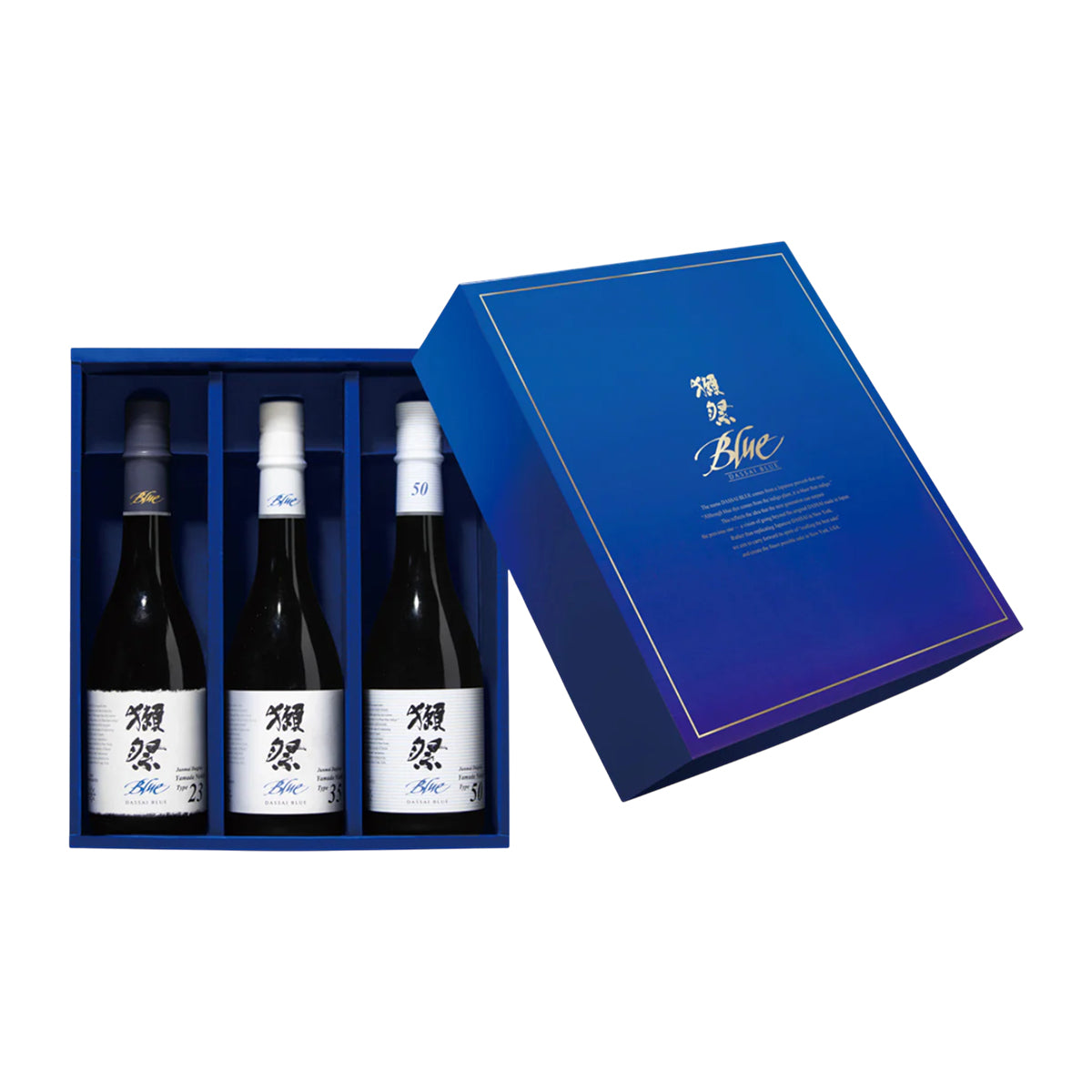 DASSAI Blue trio sake tasting set: 3 bottles in blue gift box