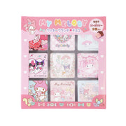 Pink My Melody cookie crunch chocolate 9-pc gift box with character collage