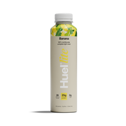HUEL banana light protein meal drink in a clear PET bottle, 500 mL
