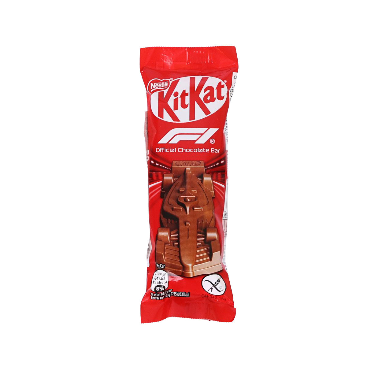 KITKAT Formula 1 chocolate car bar in red wrapper, 29g
