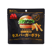 Teriyaki burger flavored potato snack bag with MOS BURGER branding and fries graphic