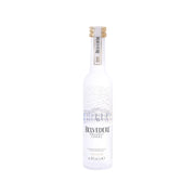 BELVEDERE Pure Organic Vodka 50 mL bottle with front label and foil neck cap