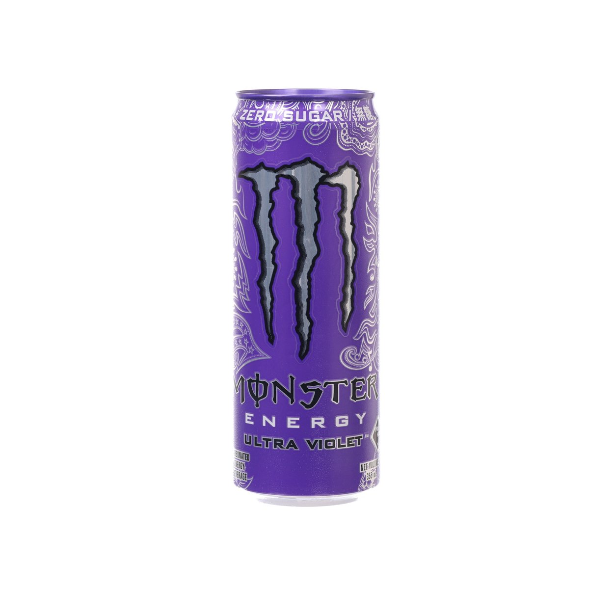 MONSTER Ultra Violet zero sugar energy drink can, purple 355 mL