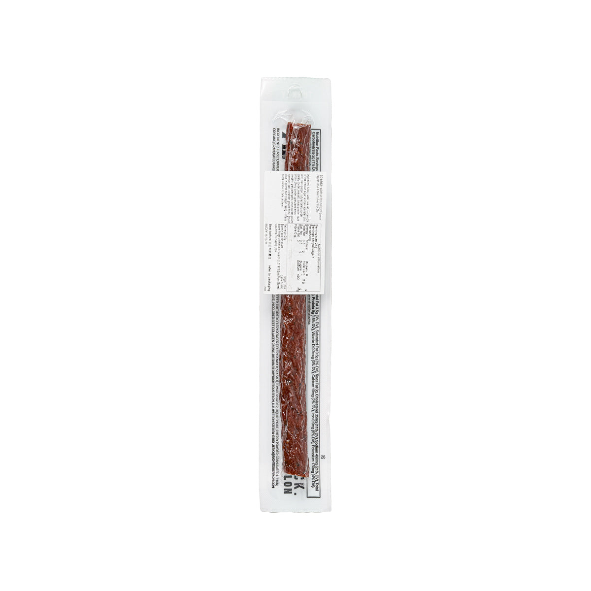 Righteous Felon turkey stick back label on white package