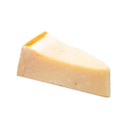 Organic hard cheese wedge, PARMAREGGIO Parmigiano Reggiano, pale yellow rind