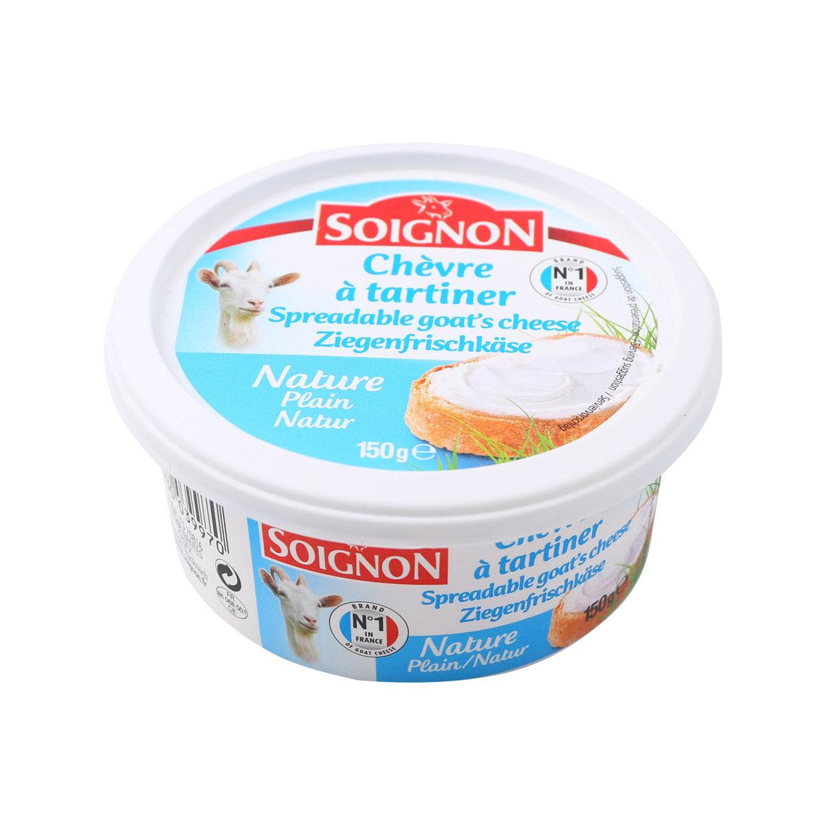 SOIGNON spreadable goat cheese tub, 150g
