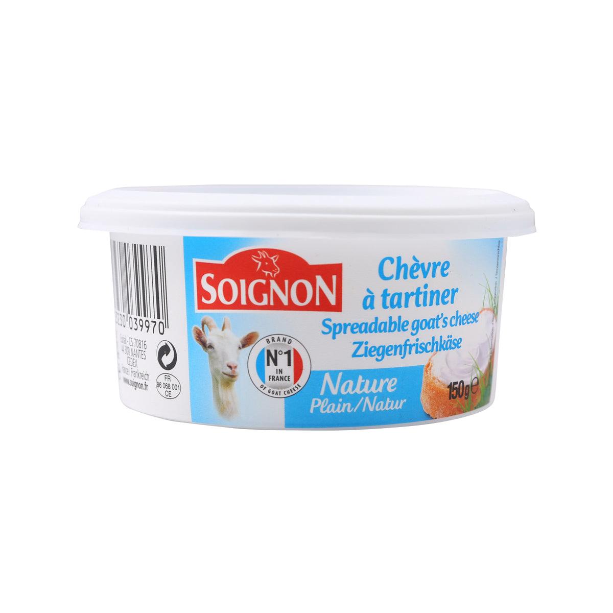 SOIGNON spreadable goat cheese tub, 150g