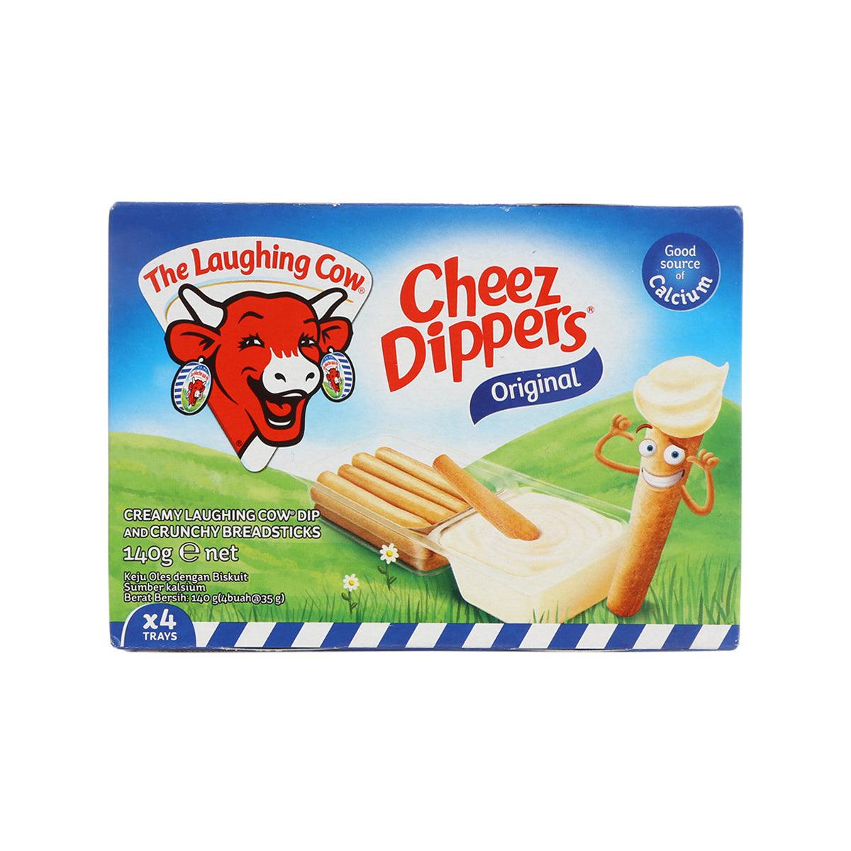 Cheez Dippers snack box with creamy dip and crunchy breadsticks, Original flavor