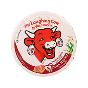 Laughing Cow ham-flavored spreadable cheese tub, 8 portions, cow logo