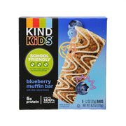 KIND Kids blueberry muffin bars box, 5 bars, school friendly