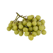 Organic seedless green grapes, 600g bunch with stems and round berries