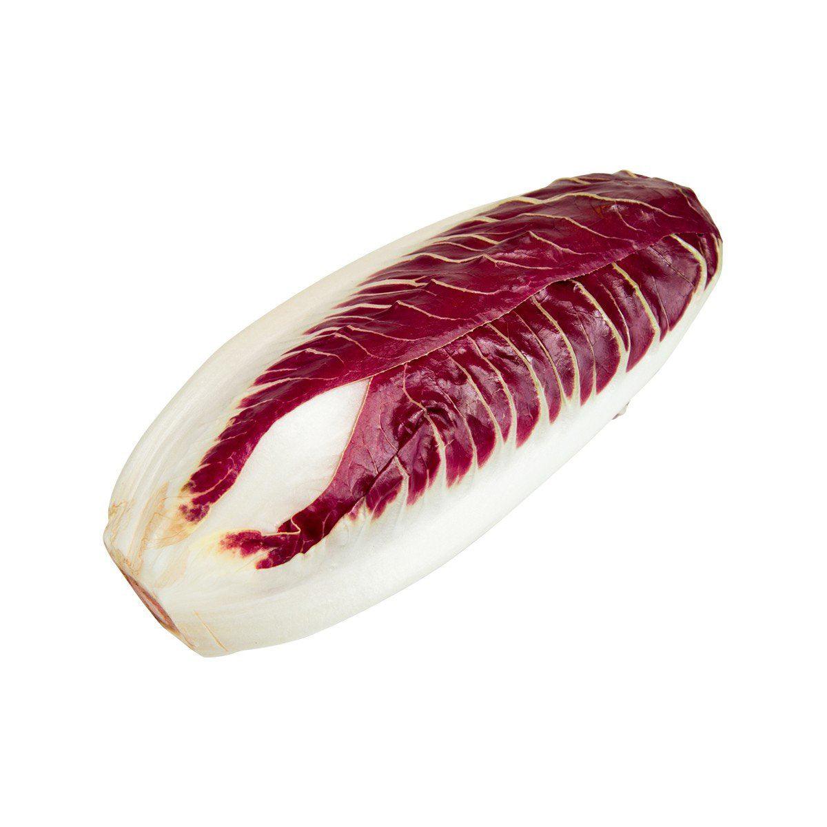 Italian radicchio wedge, red leaves with pale white ribs
