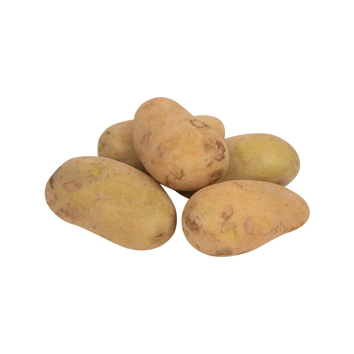 Japanese Mayqueen potatoes, 5 tan-brown tubers, 500g