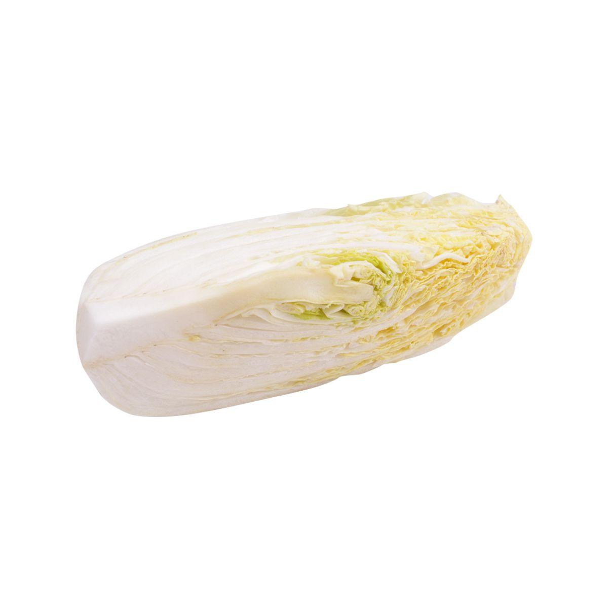 Japanese Chinese cabbage wedge, pale green and white
