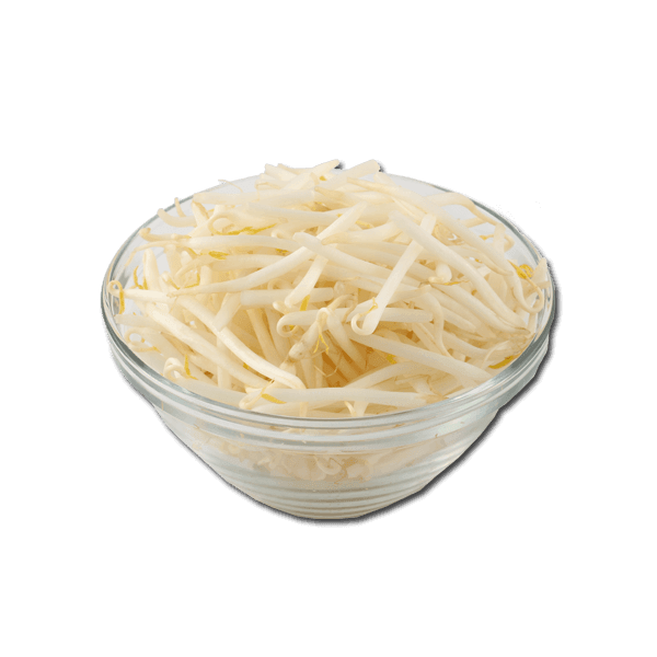 Bowl of Japanese bean sprouts, pale white, ready to eat (200g)