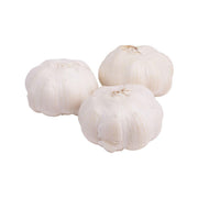 Chinese garlic bulbs, 1 pack of three white bulbs with papery skins