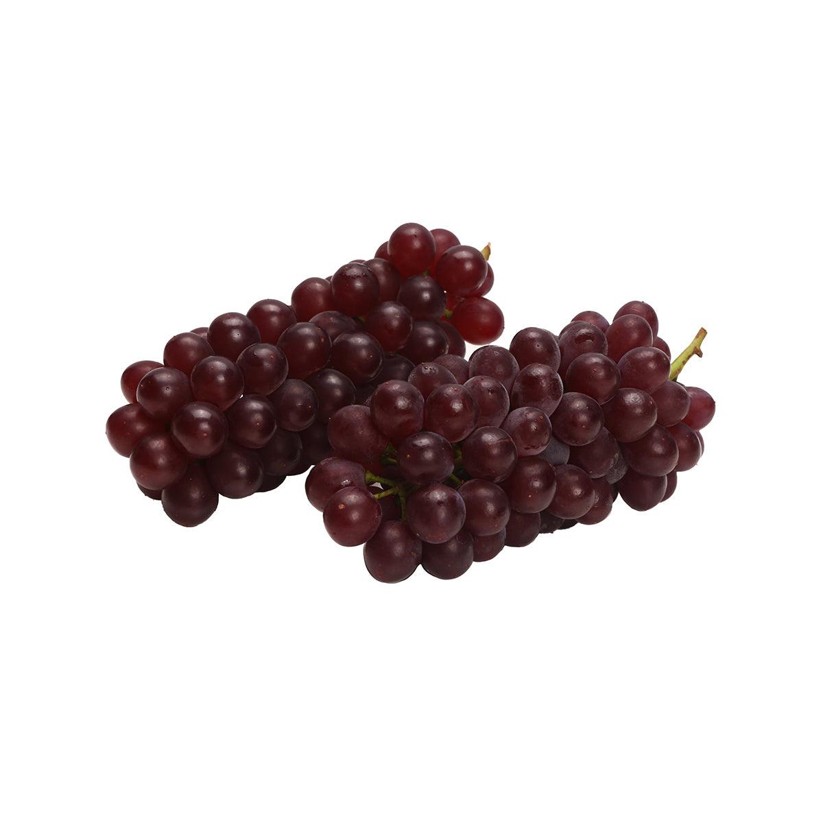 Bunch of dark red Delaware grapes, about 400 g