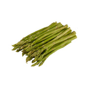 Organic baby asparagus spears bundle, fresh green with closed tips