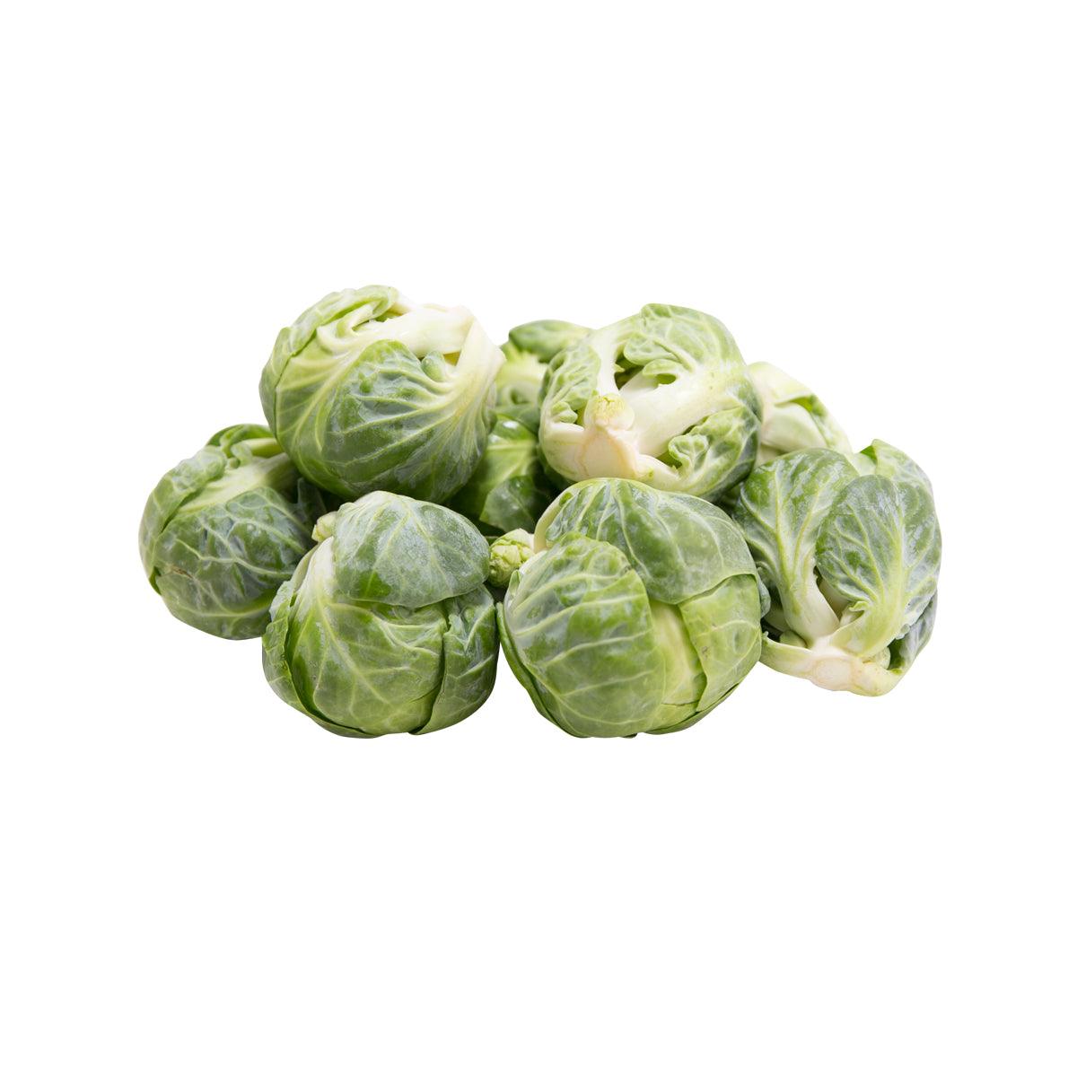 Fresh brussels sprouts, green and white florets, 270g pack