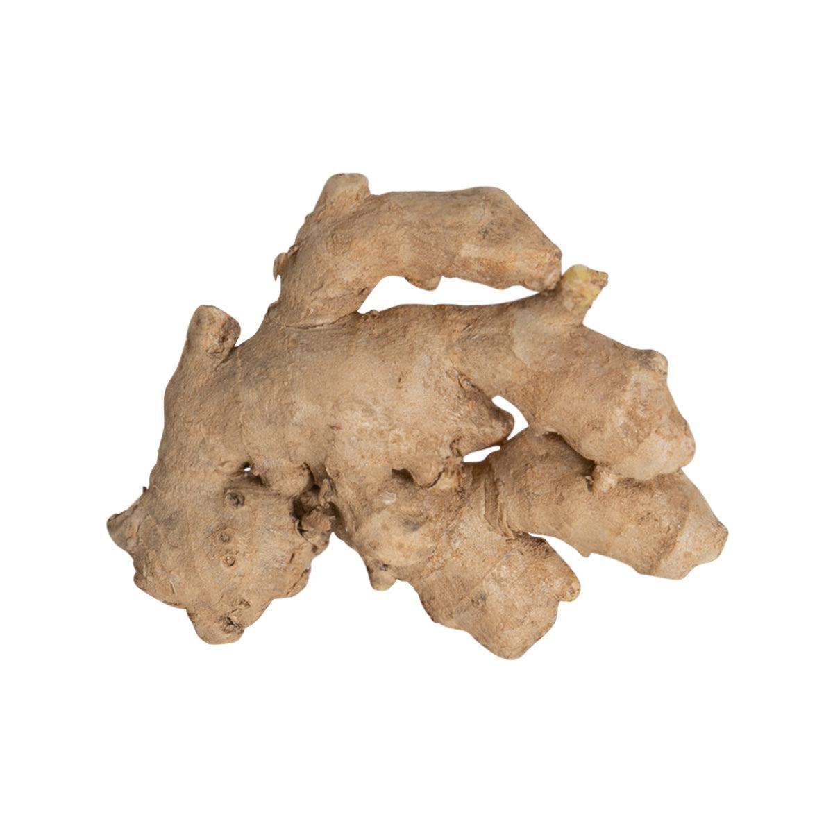 Organic ginger root, knobby tan/brown pieces