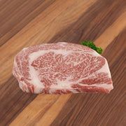 Marbled wagyu ribeye steak