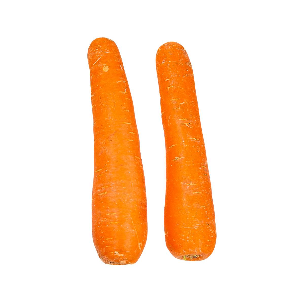 Organic whole carrots, bright orange