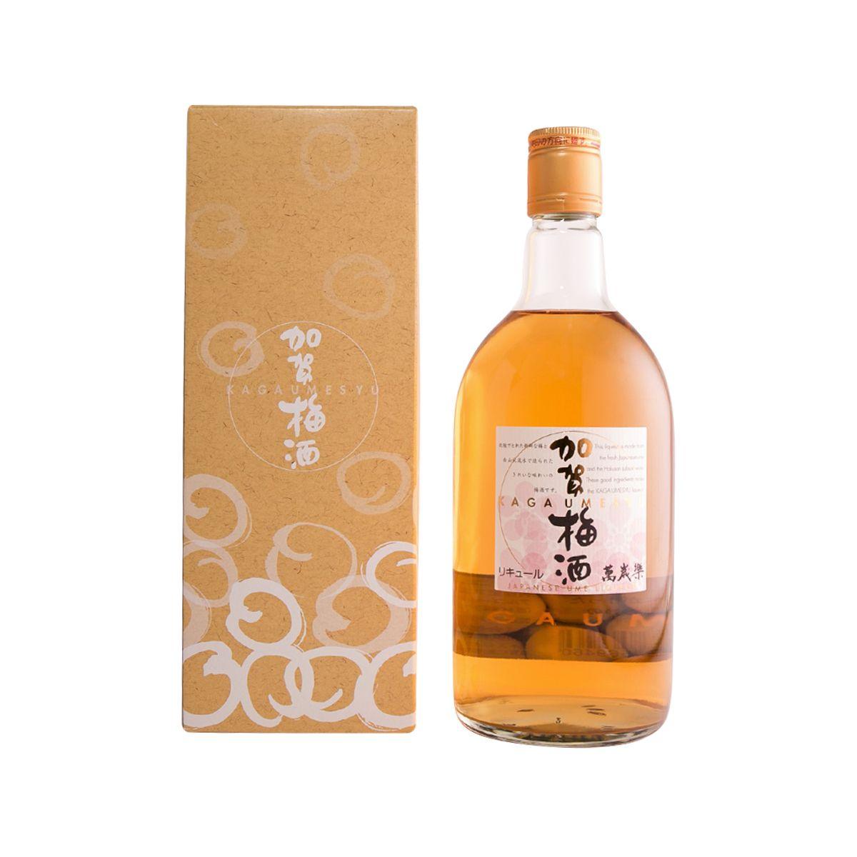 MANZAIRAKU Kaga Umeshu 720 mL bottle and cardboard gift box