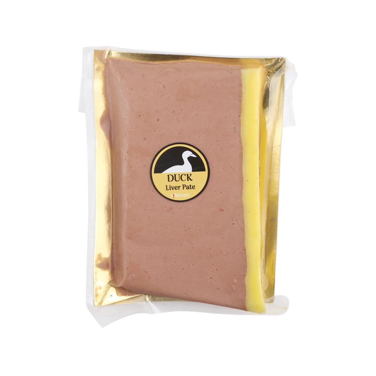 JEAN STALAVEN duck liver pâté in sealed gold-trimmed pack