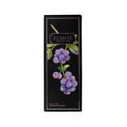 FLORTE loose fruit tea box, Summer Garden, with blueberry illustration