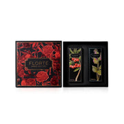 FLORTE two loose tea gift set with two illustrated tea bags in a box