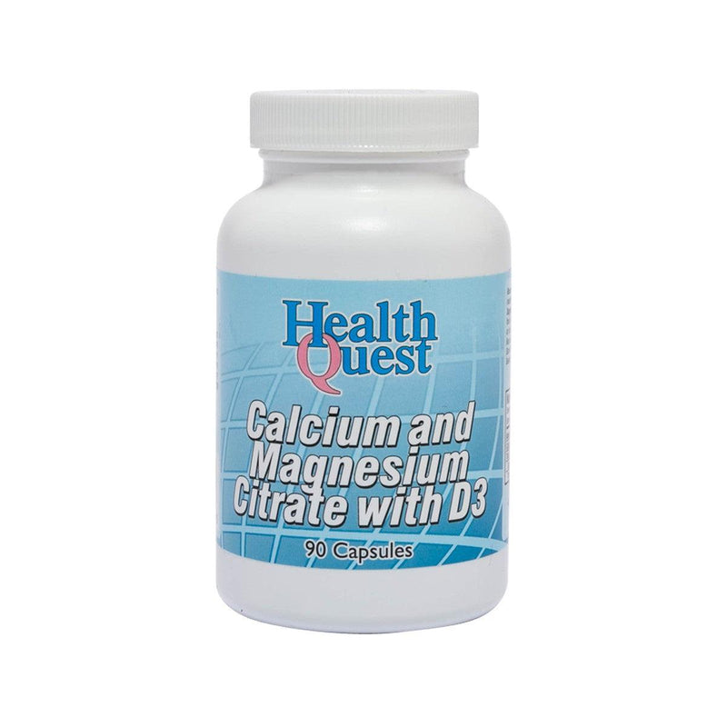 HEALTH QUEST Calcium and Magnesium Citrate with D3 Capsules  (90pcs)