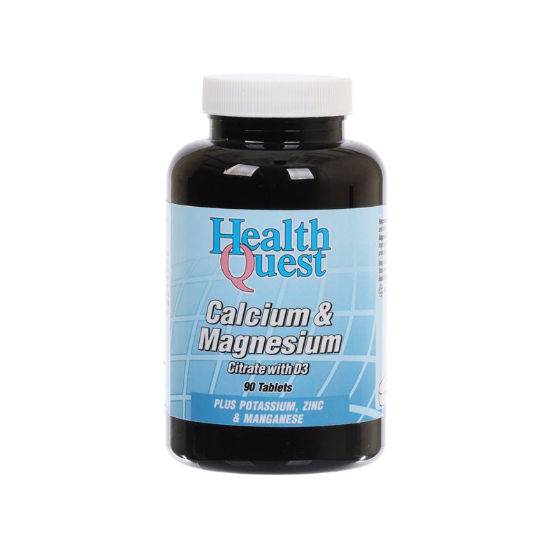 HEALTH QUEST Calcium and Magnesium Citrate with D3 Tablets  (90pcs)