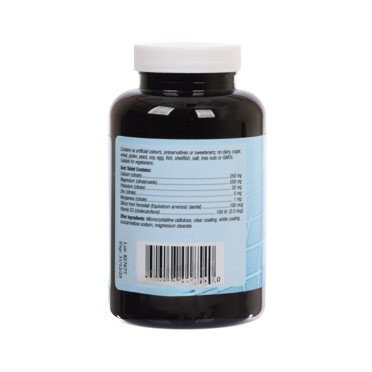 HEALTH QUEST calcium & magnesium citrate with D3 supplement bottle barcode label