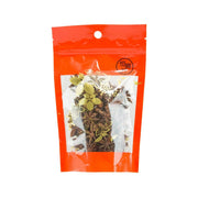 Star anise spice, 70g pouch with clear window showing dried star anise pods