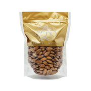 FRUTTI NUTTI USA roasted unsalted almonds in stand-up pouch, whole almonds