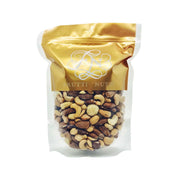FRUTTI NUTTI roasted & salted nuts mix pouch with mixed nuts visible