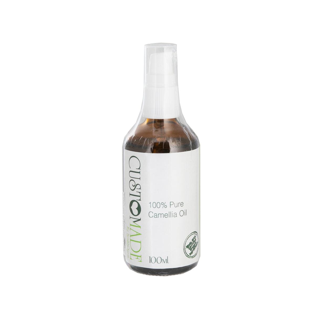HEALTH QUEST camellia oil bottle with fine mist spray, amber 100 mL
