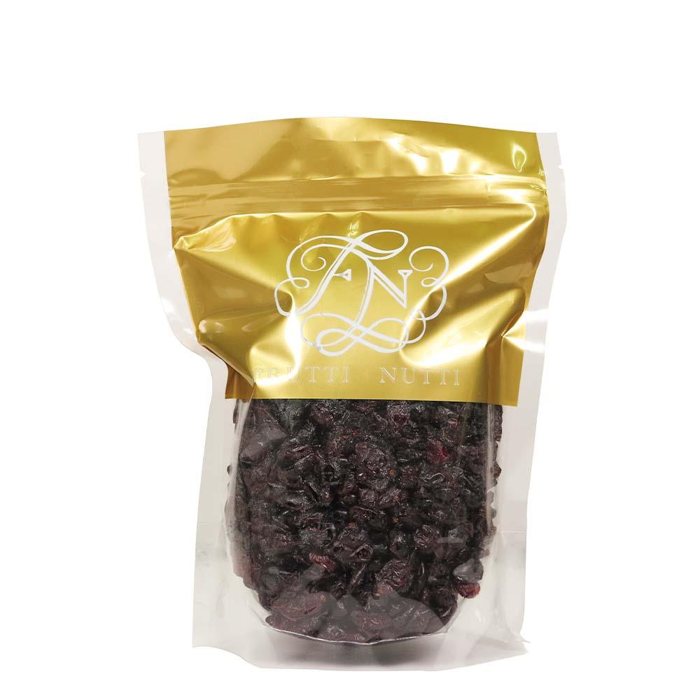 FRUTTI NUTTI dried cranberries pouch, 700g, gold and clear packaging
