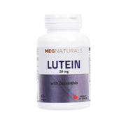 MEGNATURALS Lutein 20 mg softgel supplement bottle with Zeaxanthin, 60 count
