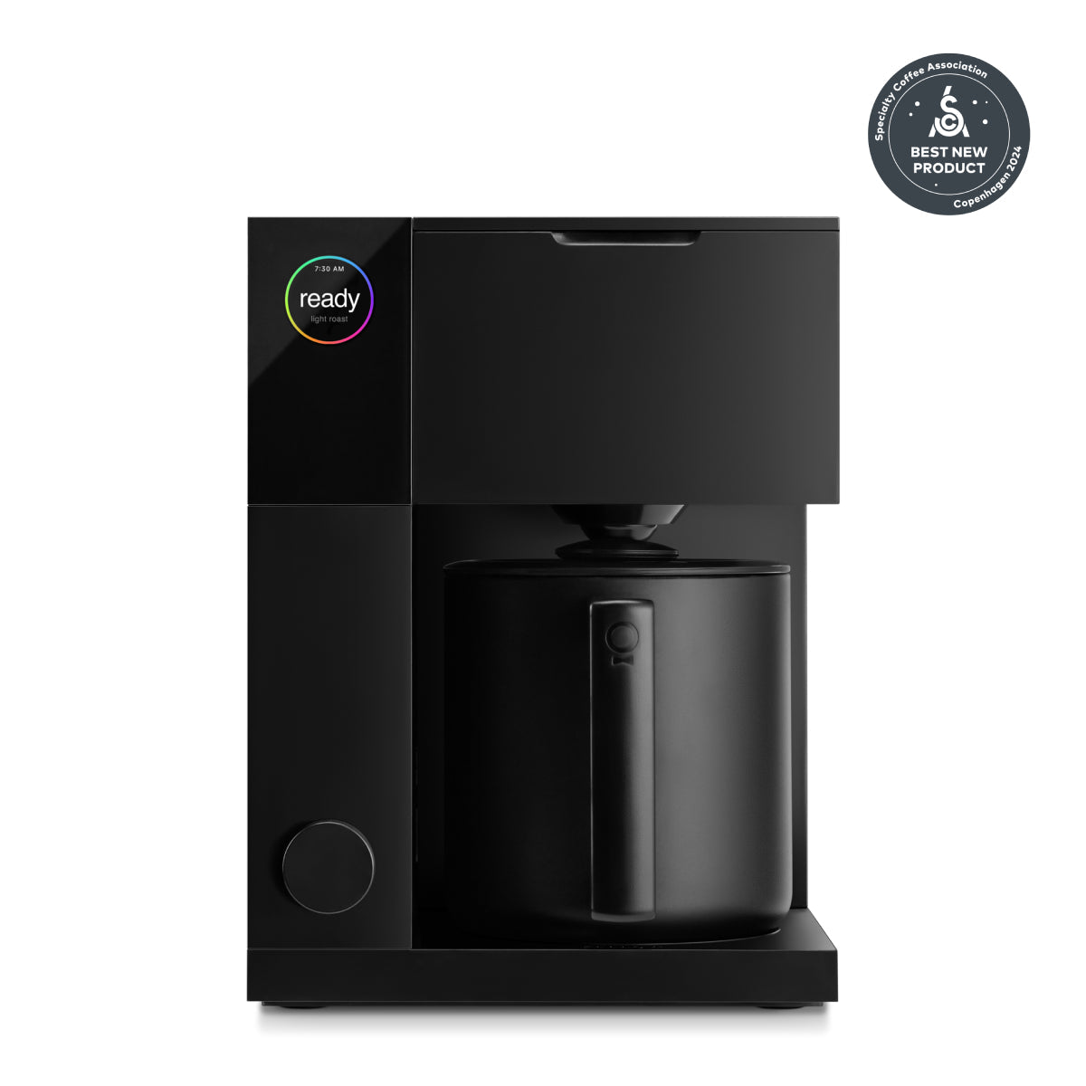 FELLOW Aiden matte black coffee maker with built-in carafe