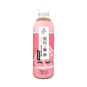 CHECKCHECKCIN peach rice water bottle, 500 mL PET, pink label