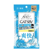 GATSBY facial cleansing sheets, 15-count, blue pack with No.1 label