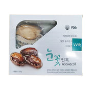 Frozen abalone seafood box (500g) with sealed pouch and shellfish pieces