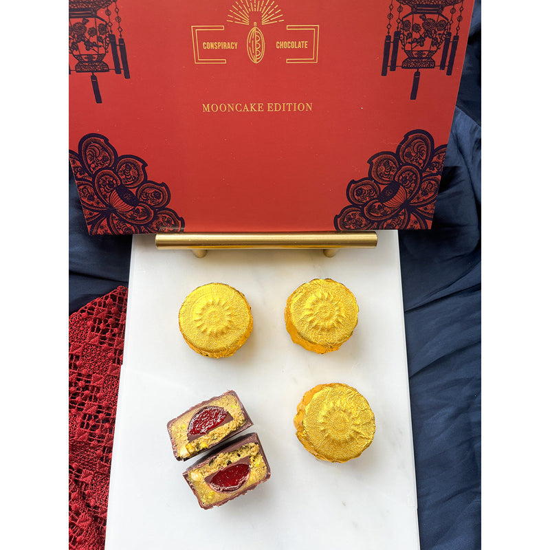 CONSPIRACY Pistachio Choco Mooncake  (4pcs)