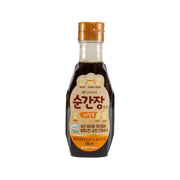 IVENET baby bibim soy sauce bottle, 190 mL, dark brown plastic cap and label