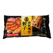 Frozen dumplings package, black and gold, dumpling photo, MARUHA NICHIRIO, 324g