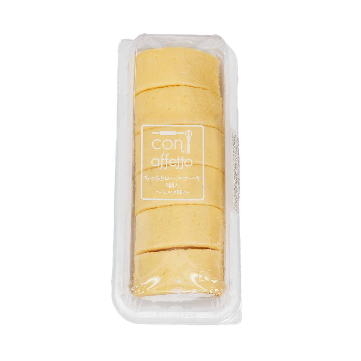 EASTNINE soft milk Swiss roll, wrapped yellow sponge slices in clear plastic tray