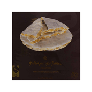 Turron de Alicante nougat cake on wafer sheets with nut pieces