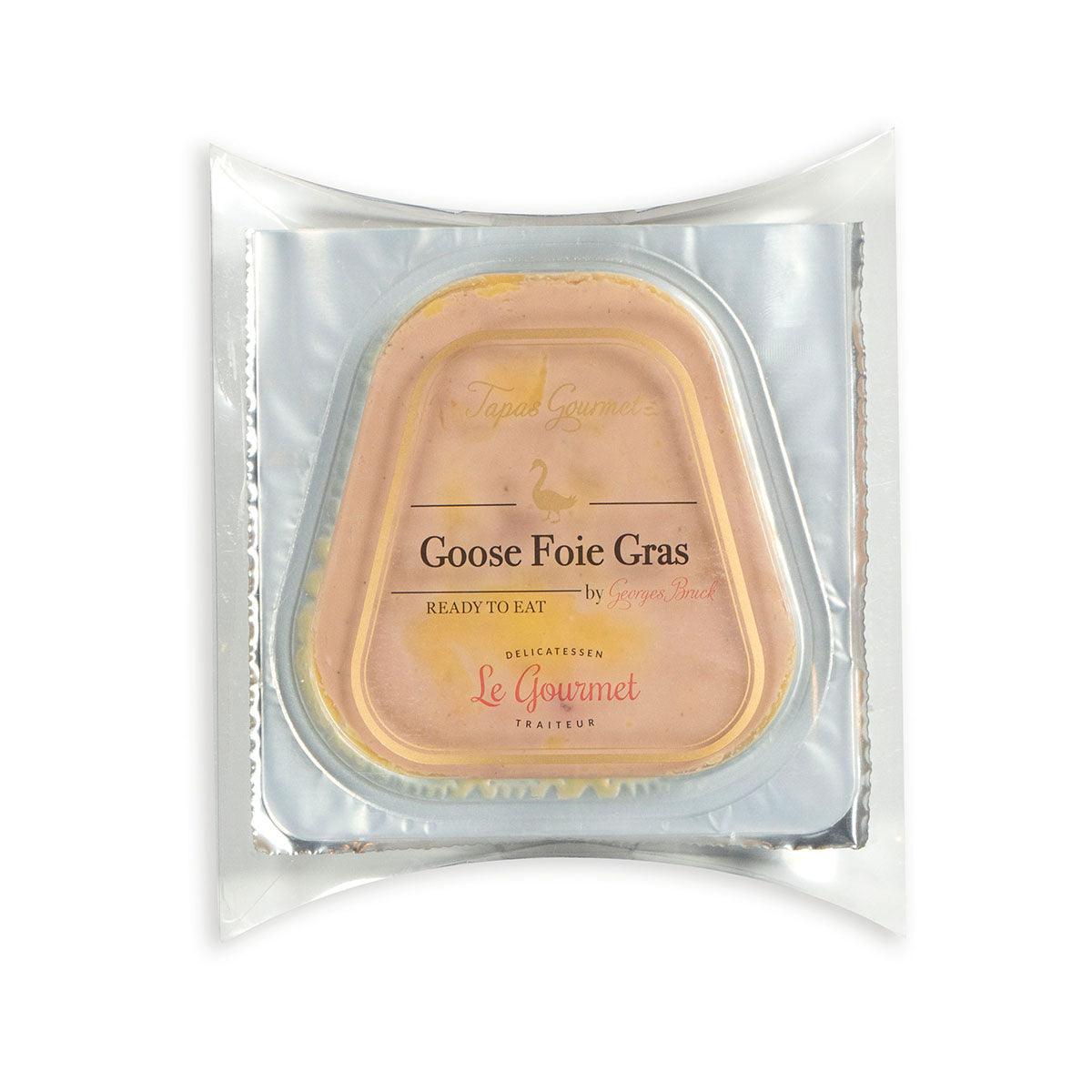 Semi-cooked goose foie gras in foil package, 40 g, Le Gourmet label