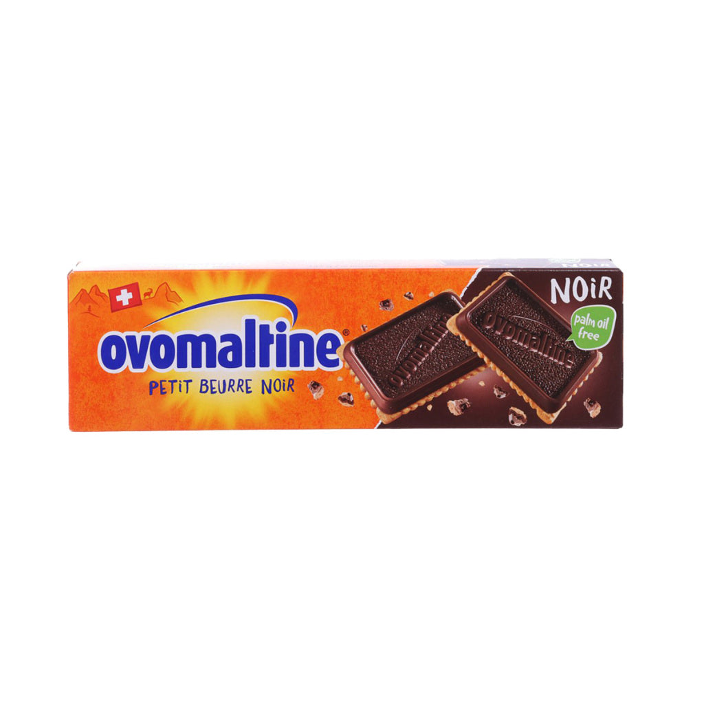 OVOMALTINE dark chocolate petit beurre cookie box, 145 g